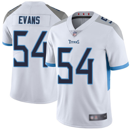 Tennessee Titans Limited White Men Rashaan Evans Road Jersey NFL Football #54 Vapor Untouchable->women nfl jersey->Women Jersey